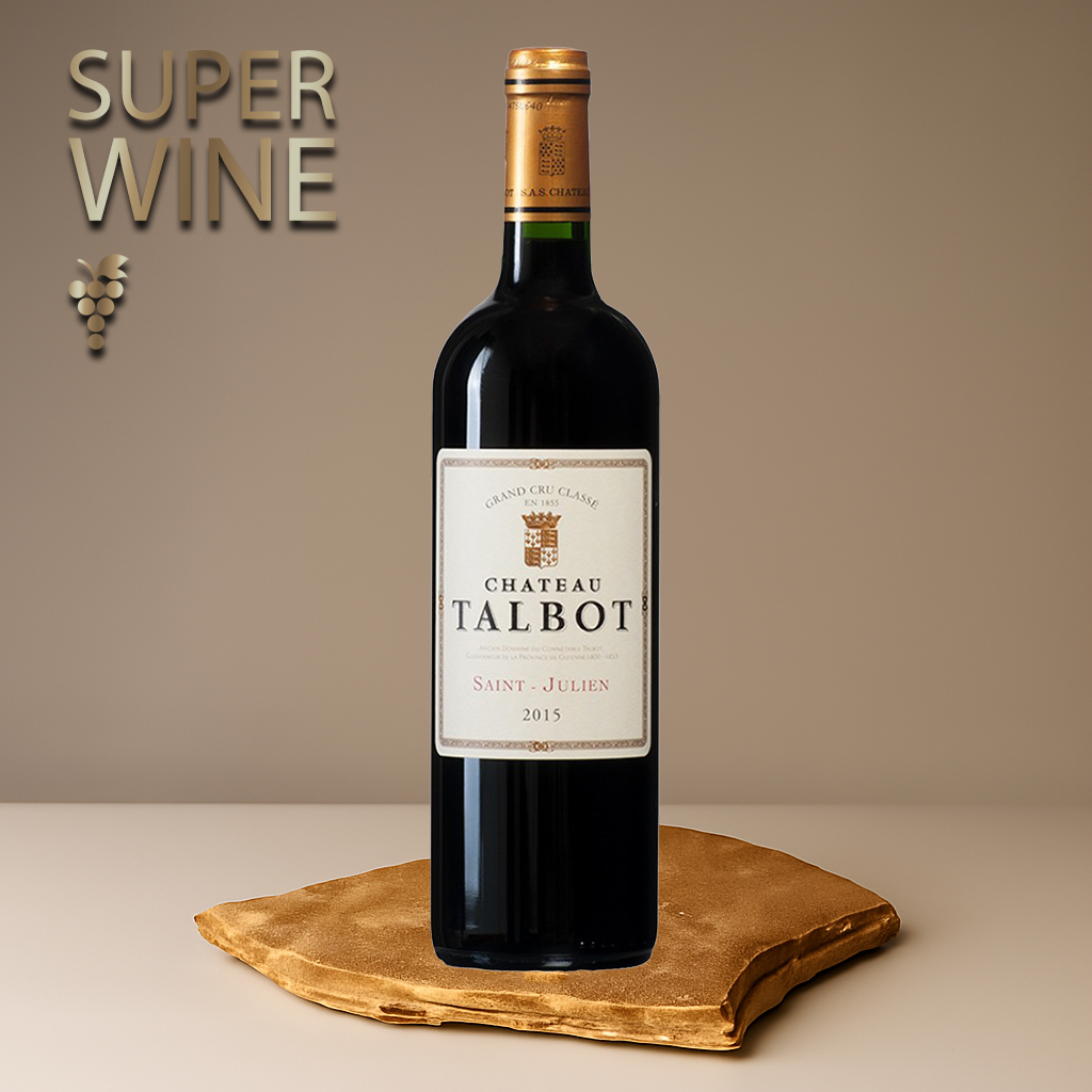 Château Talbot - Saint-Julien Grand Cru Classé 2015 - 0.75L, Alc