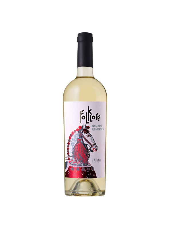 Folklore - Caiutii Tamaioasa Romaneasca DOC, demisec 2022 - 0.75L, Alc: 12%
