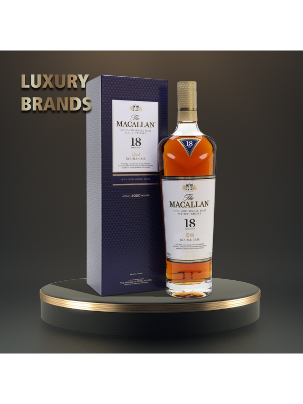 Macallan - Double Cask Scotch Single Malt Whisky 18 yo GB - 0.7L, Alc: 43%