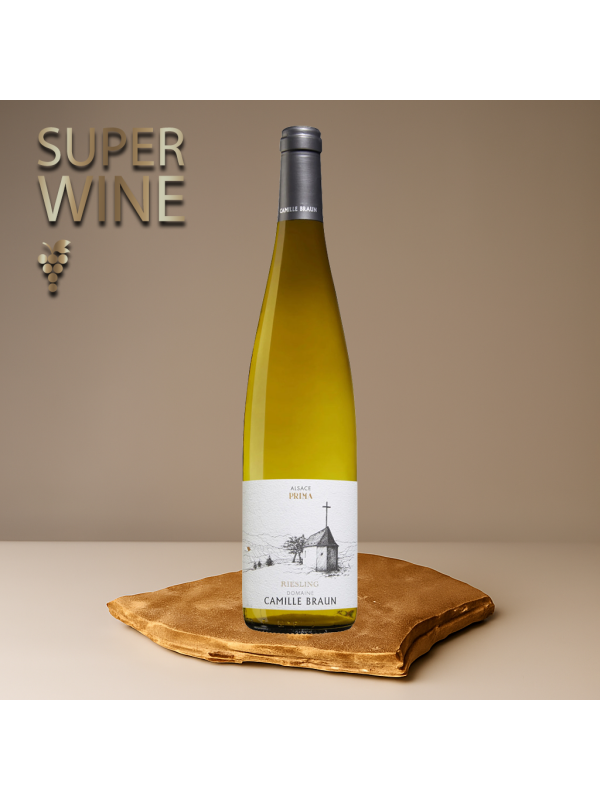 Domaine Camille Braun - Alsace Prima Riesling AOC, BIO 2023 - 0.75L, Alc: 13%