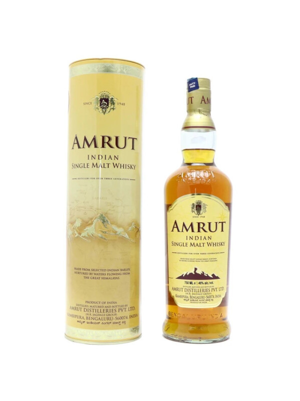 Amrut - Indian Single Malt Whisky GB - 0.7L, Alc: 46%