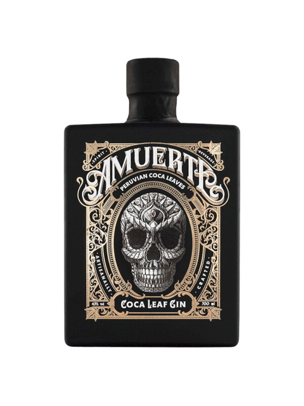 Amuerte - Gin Coca Leaf Black - 0.7L, Alc: 43%