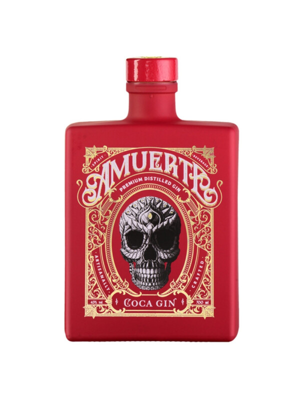 Amuerte - Gin Coca Leaf Red - 0.7L, Alc: 43%