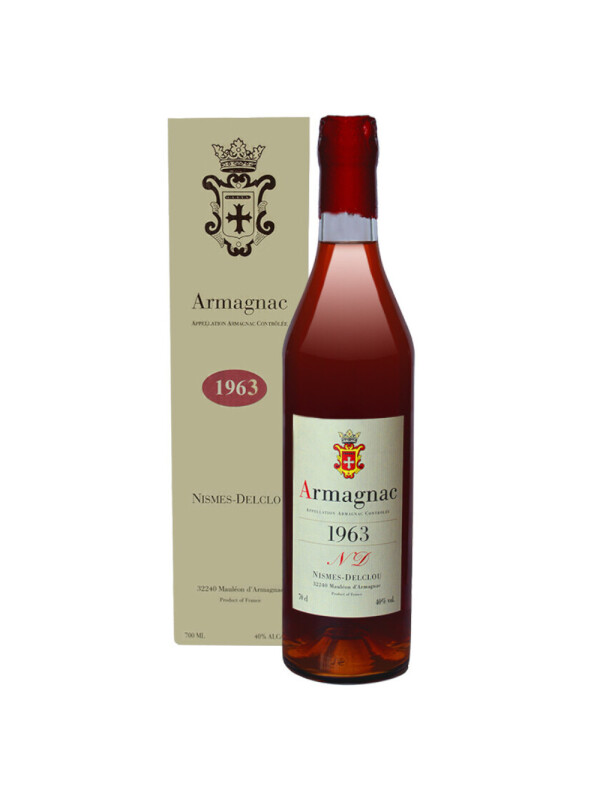 Nismes Delclou - Armagnac 1963 GB - 0.7L, Alc: 40%