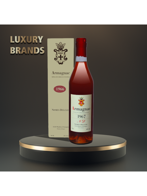 Nismes Delclou - Armagnac 1967 Gift Box - 0.7L, Alc: 40%