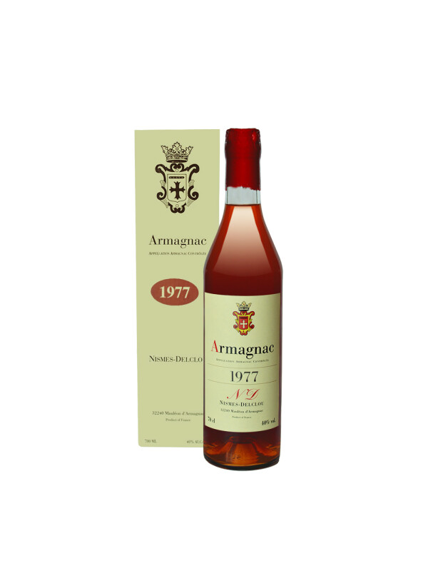 Nismes Delclou - Armagnac 1977 Gift Box - 0.7L, Alc: 40%