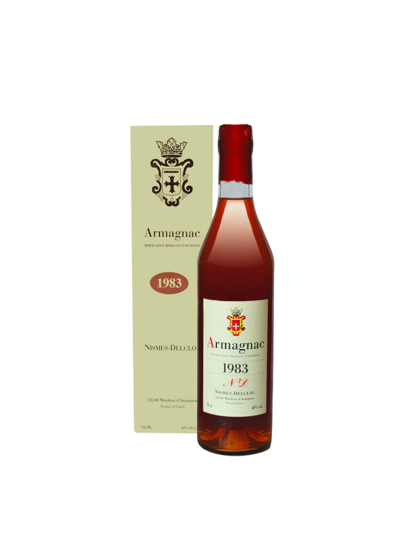 Nismes Delclou - Armagnac 1983 Gift Box - 0.7L, Alc: 40%