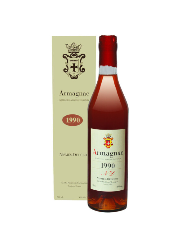 Nismes Delclou - Armagnac 1990 GB - 0.7L, Alc: 40%
