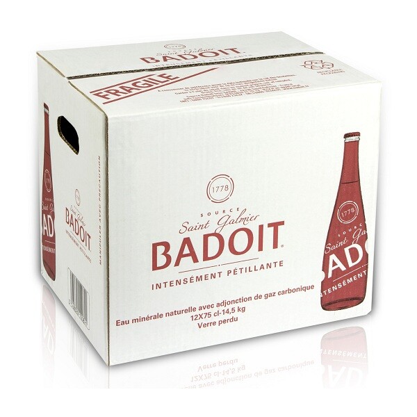 Badoit - Apa minerala naturala carbogazificata RED - 12 buc. x 0.75L - sticla