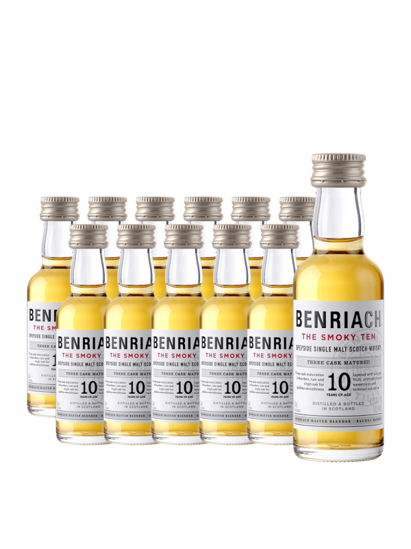The BenRiach - Smoky Scotch Single Malt Whisky 10 yo - 12 buc. x 0.05L, Alc: 