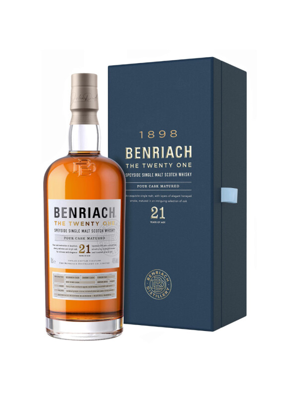 The BenRiach - Speyside Scotch Single Malt Whisky 21 yo GB - 0.7L, Alc: 46%