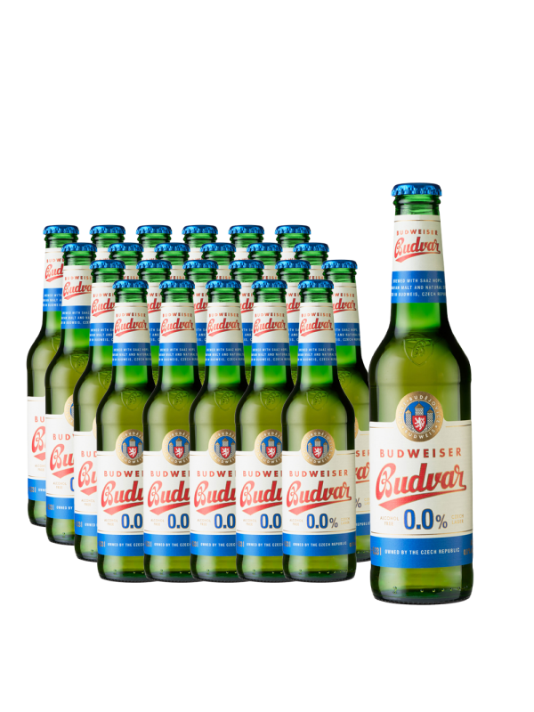 Budweiser Budvar - Bere Lager Fara Alcool - 24 buc. x 0.33L - sticla