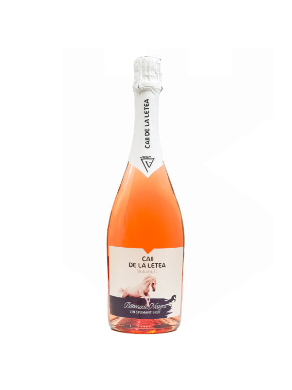 Sarica Niculitel - Spumant Caii de la Letea Vol. I, Babeasca Neagra Rose Brut - 0.75L, Alc: 12.2%