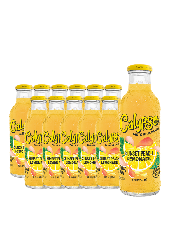 Calypso - Limonada Sunset Peach - 12 buc. x 0.473L - sticla