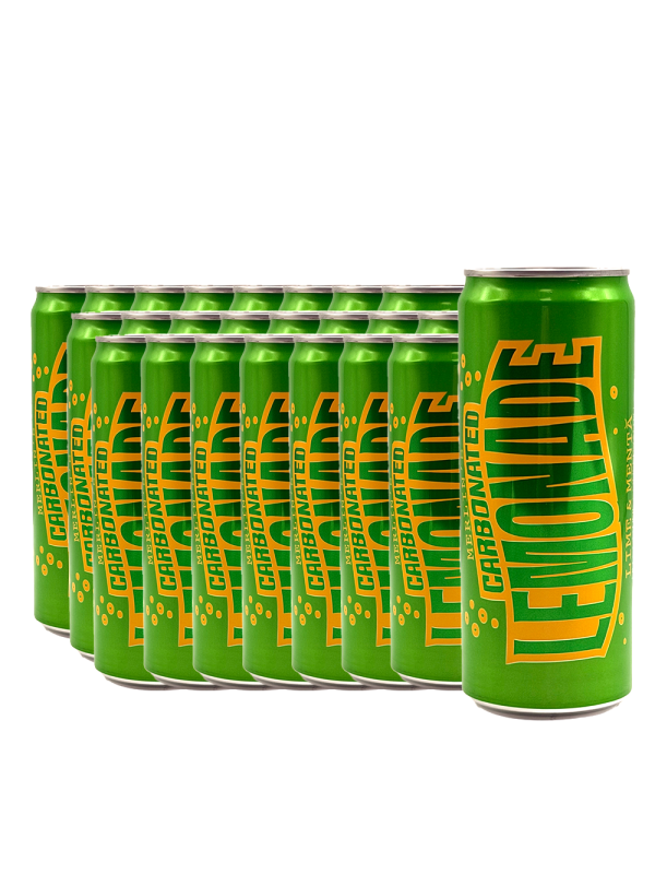 Carbonated Lemonade - Lime & Menta - 24 buc. x 0.33L - doza