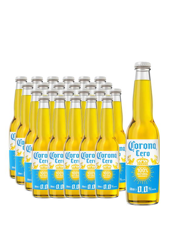 Corona Extra - Bere Pale Lager Mexic Fara Alcool - 24 buc. x 0.33L - sticla