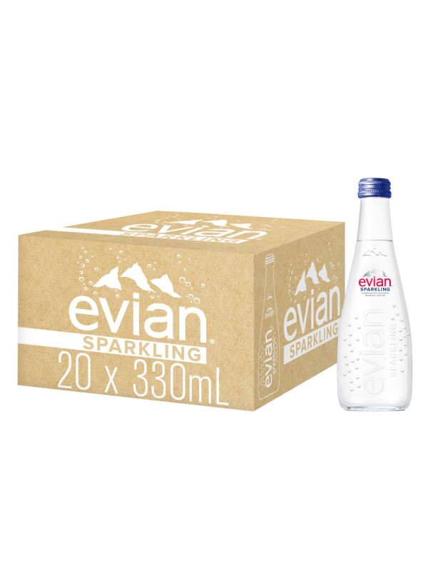 Evian - Apa minerala sparkling - 20 buc. x 0.33L - sticla