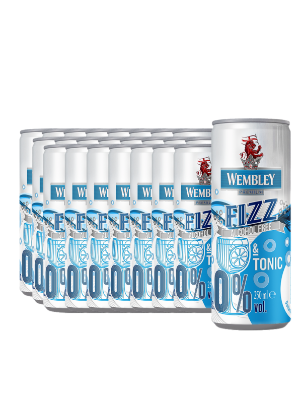 Wembley - Fizz Gin & Tonic fara alcool - 24 buc. x 0.25L - doza