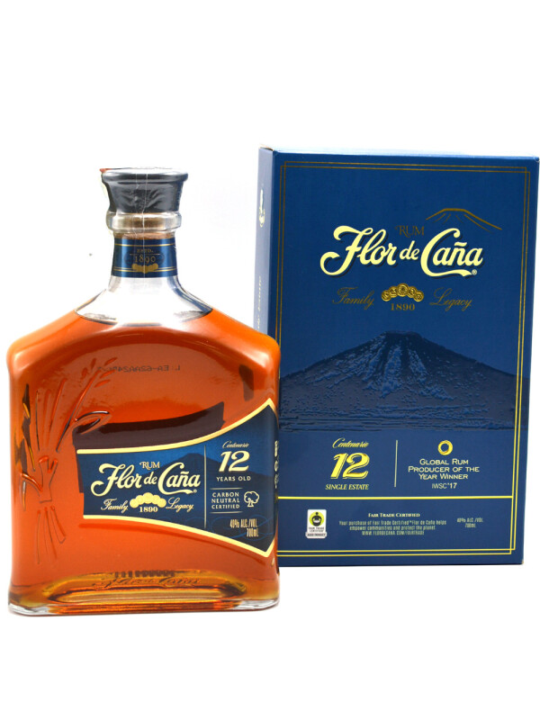 Flor de Cana - Rom Centenario 12 yo - 0.7L, Alc: 40%