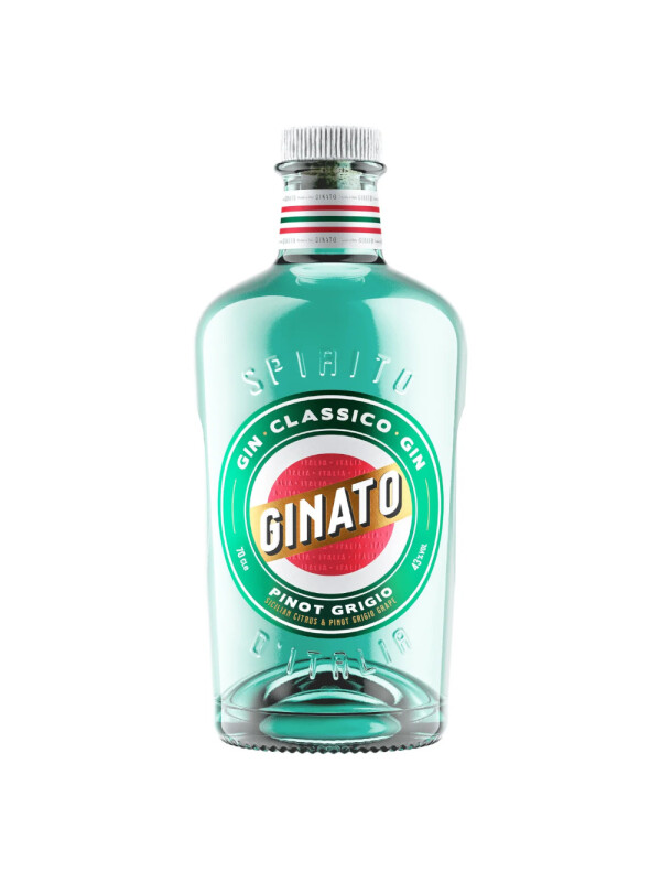 Ginato - Gin Classico, Sicilian Citrus & Pinot Grigio Grape - 0.7L, Alc: 43%