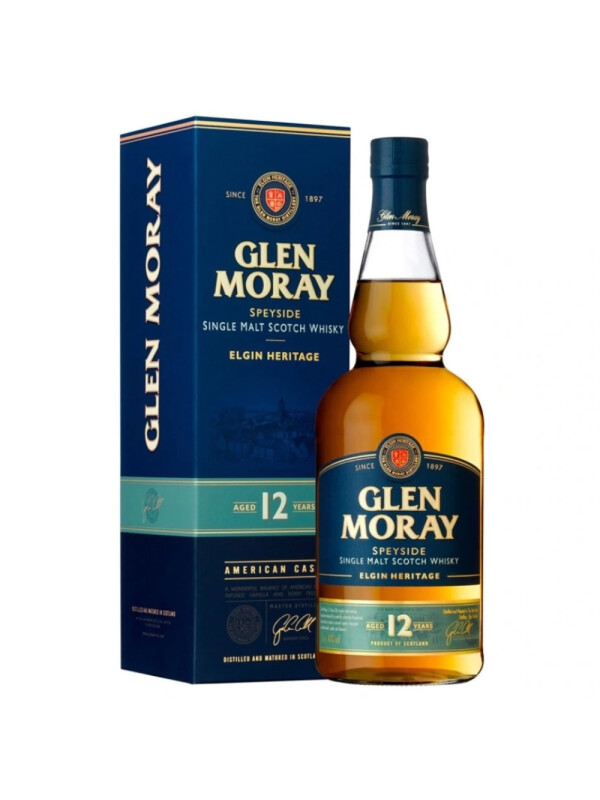 Glen Moray - Scotch Single Malt Whisky 12 yo GB - 0.7L, Alc: 40%