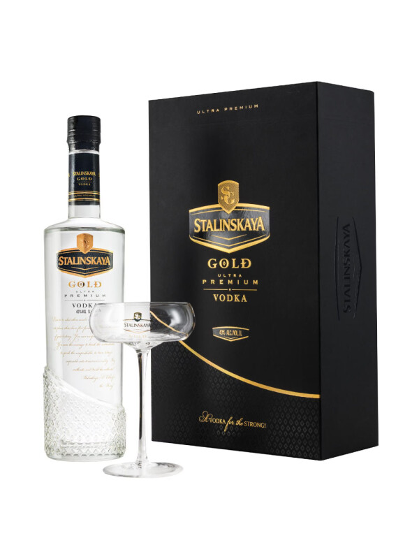 Stalinskaya - Vodka Gold + 1 pahar - 1L, Alc: 40%