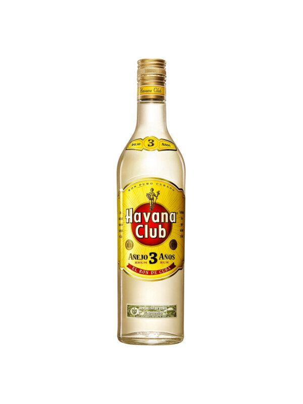 Havana Club - Rom 3 yo - 0.7L, Alc: 40%