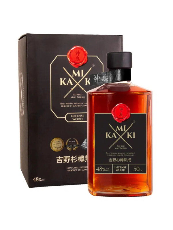 Kamiki - Intense Wood Japanese Blended Malt Whisky GB - 0.5L, Alc: 48%