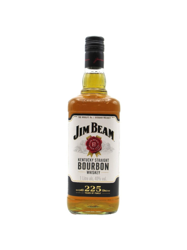Jim Beam  - White Label American Bourbon Whiskey - 1L, Alc: 40%