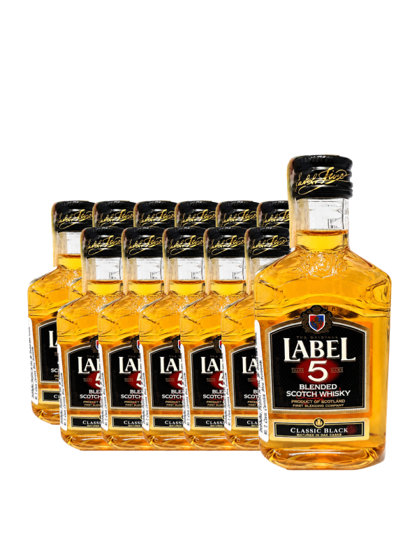 Label 5 - Scotch Blended Whisky - 12 buc. x 0.05L, Alc: 40%