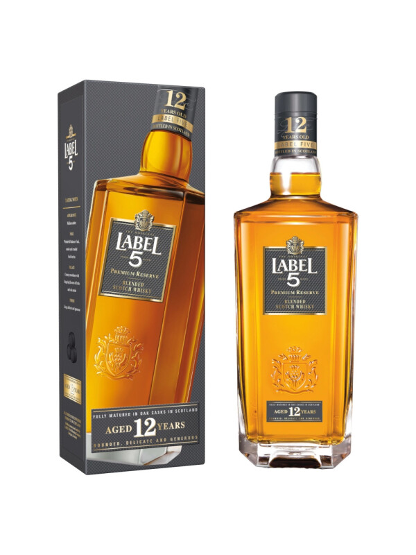 Label 5 - Scotch Blended Whisky 12 yo GB - 0.7L, Alc: 40%