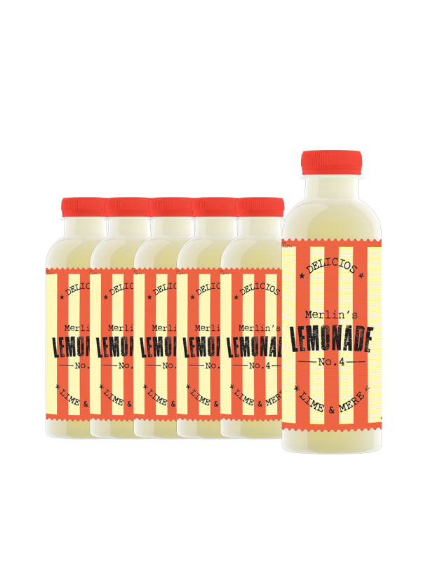 Merlin's - Lemonade No.4 Lime & Apple - 6 buc. x 0.6L - PET