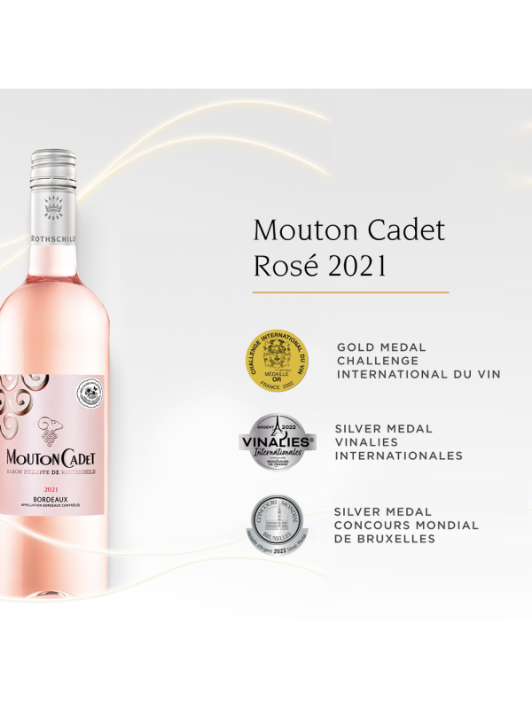 Mouton Cadet -  Bordeaux AOC, rose 2021 - 0.75L, Alc: 12%