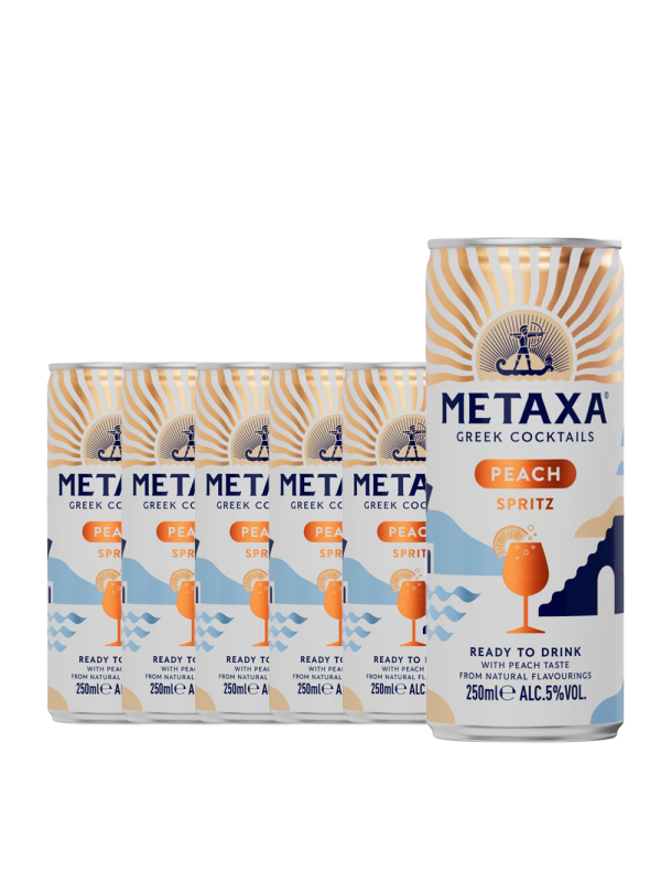 Metaxa - RTD Greek Cocktails Peach Spritz - 6 buc. x 0.25L, Alc: 5% - doza