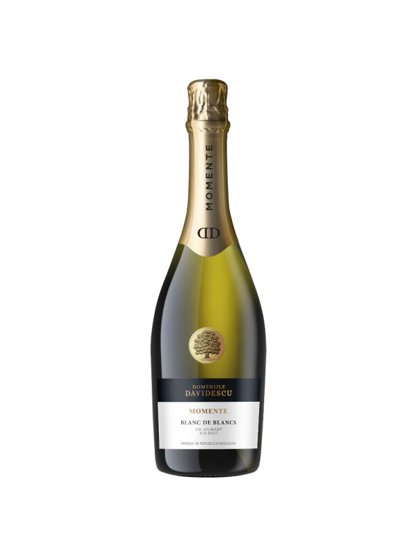 Domeniile Davidescu - Momente Spumant Alb Brut Blanc de Blancs - 0.75L, Alc: 11.9%