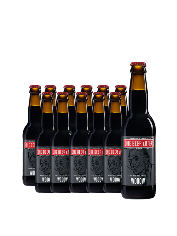 One Beer Later - Bere artizanala  American Stout - 12 buc. x 0.33L, Alc: 5% - sticla