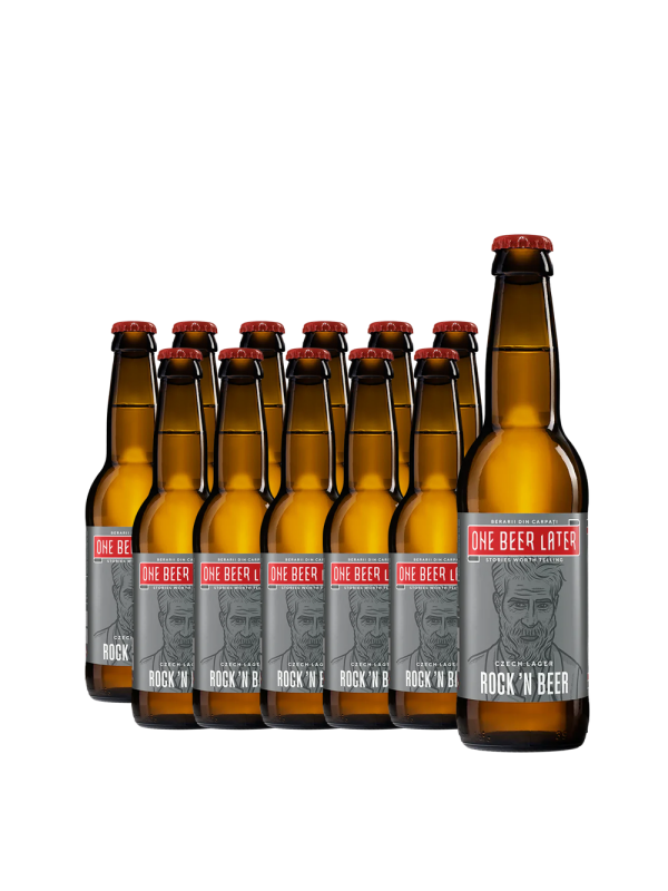 One Beer Later - Bere artizanala Czech Lager 12 buc. x 0.33L, Alc: 5%