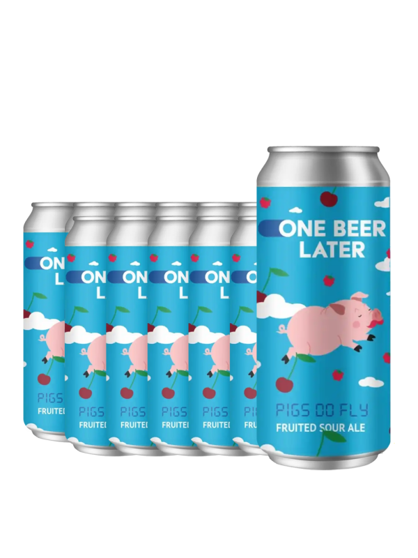 One beer later - Pigs Do Fly Sour Fruited - 12 buc x 0.44L, Alc: 5% - doza