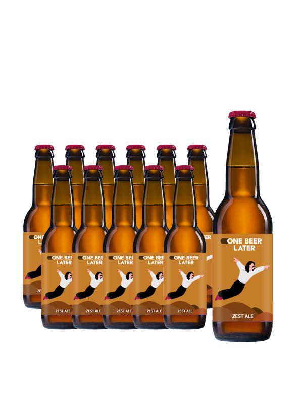 One Beer Later - Bere artizanala Zest Ale  - 12 buc. x 0.33L, Alc: 5% - sticla 