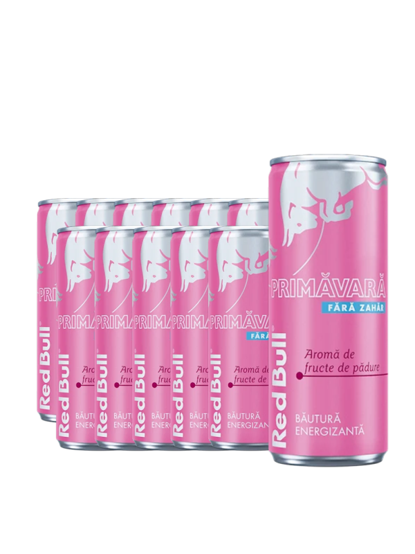 Red Bull - Energy Drink Primavara Fructe de Padure Sugar Free - 12 buc. x 0.25L - doza
