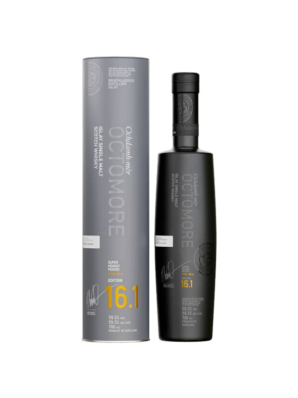 Octomore - Scotch Single Malt Whisky Tin Box 16.1 - 0.7L, Alc: 59.3%
