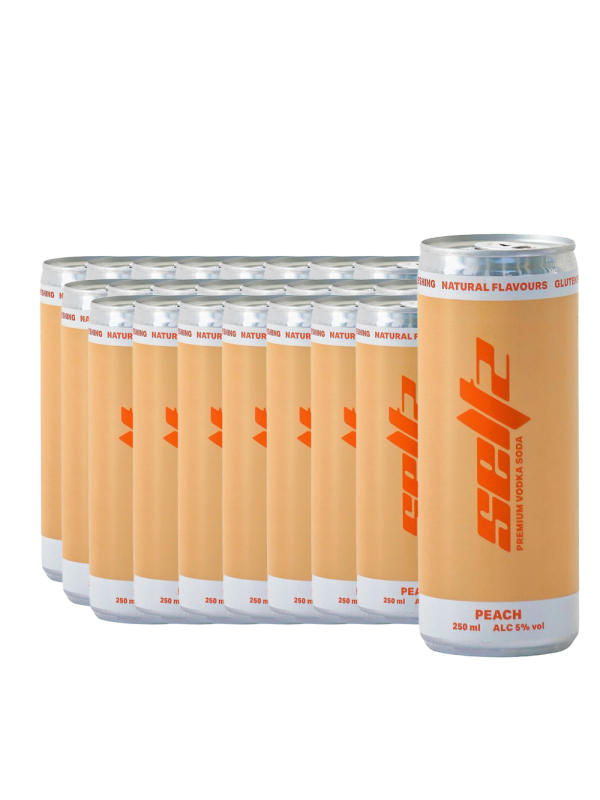 Seltz - Peach Premium Vodka Soda 24 buc x 0.25L, Alc: 5%
