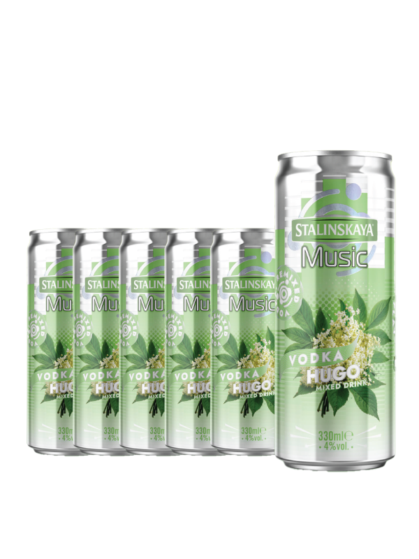 Stalinskaya - RTD  Music Vodka Hugo - 6 buc. x 0.33L, Alc: 4% - doza