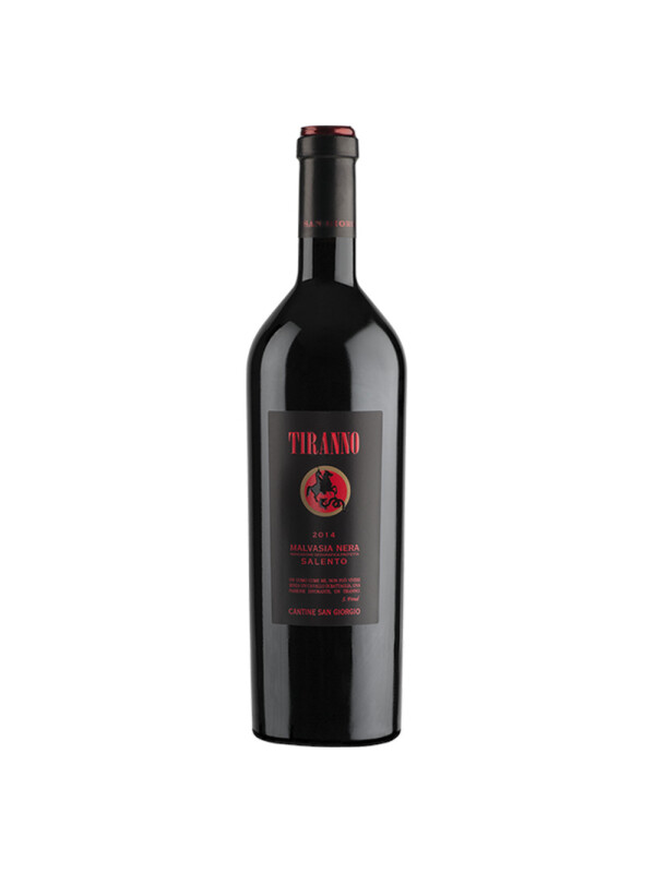 Tinazzi - Cantine San Giorgio - Tiranno, Malvasia Nera Salento IGP 2019 - 0.75L, Alc: 15%