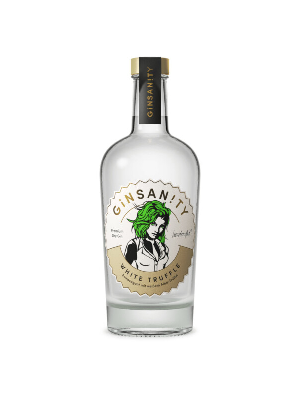 Ginsanity - Premium Dry Gin White Truffle - 0.5L, Alc: 42.5%