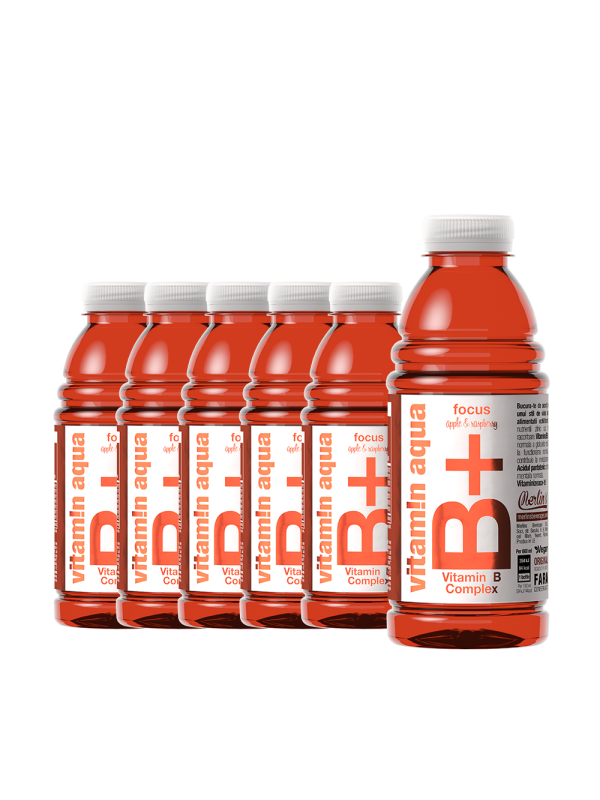 Vitamin Aqua - B+ Apple & Raspberry - 6 buc. x 0.6L - PET