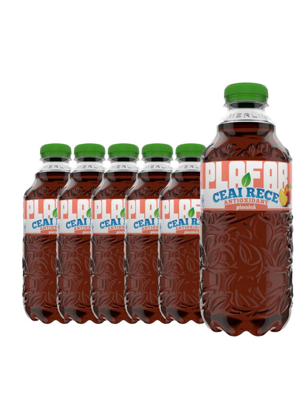Merlin's - Plafar Ceai Rece Antioxidant Piersica - 6 buc. x 1L - PET