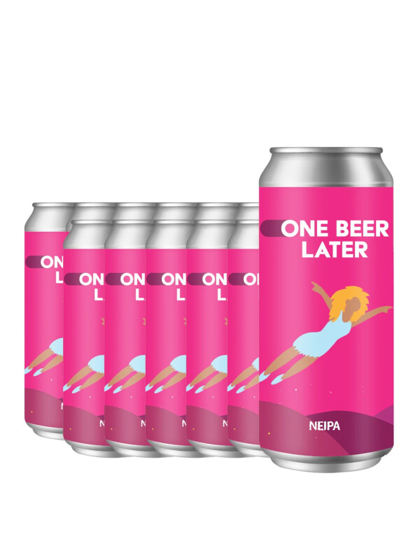 One Beer Later - NEIPA Lab No. 1 New England - 12 buc. x 0.44L, Alc: 7% - doza