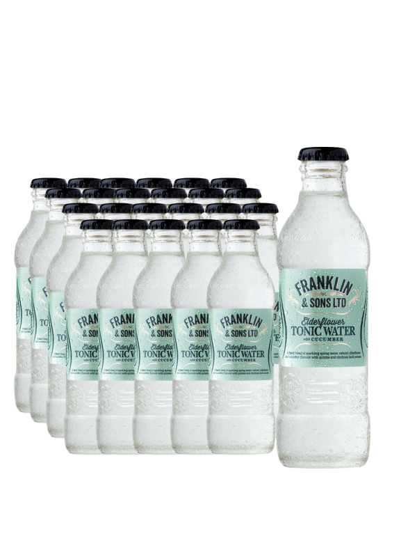 Franklin & Sons - Apa Tonica Elderflower & Cucumber - 24 buc. x 0.2L - sticla