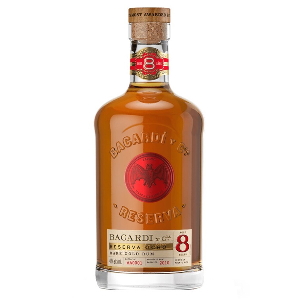 Bacardi - Rom Reserva Ocho - 0.7L, Alc: 40%